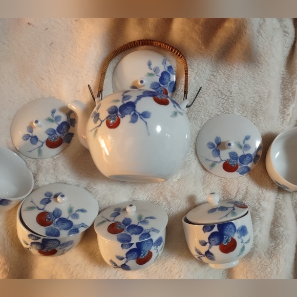 Vintage Japanese signed tea set - Picture 4 of 4